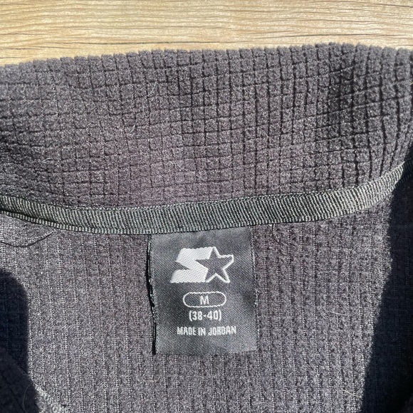 Black Starter Zip up Sweater (M) - Picture 6 of 6